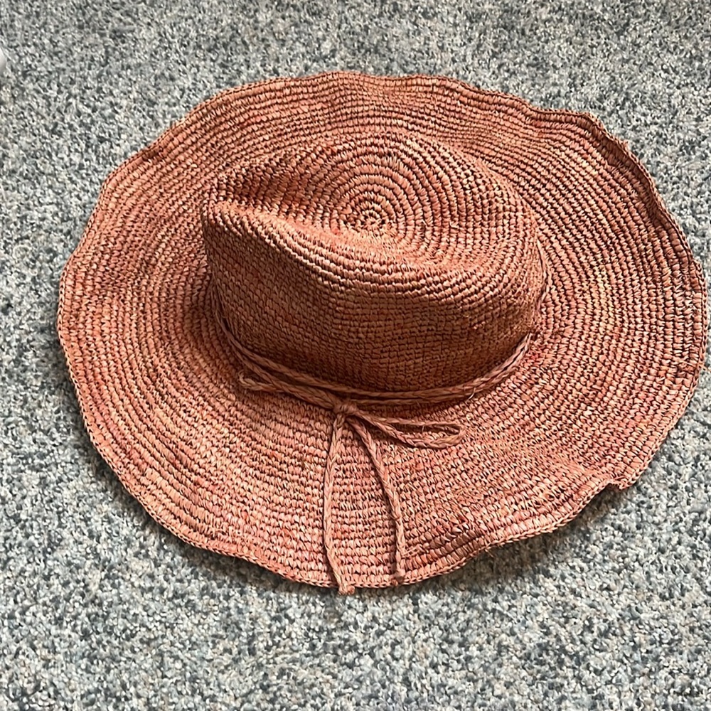 Free People Pink Woven Hat - Picture 3 of 8